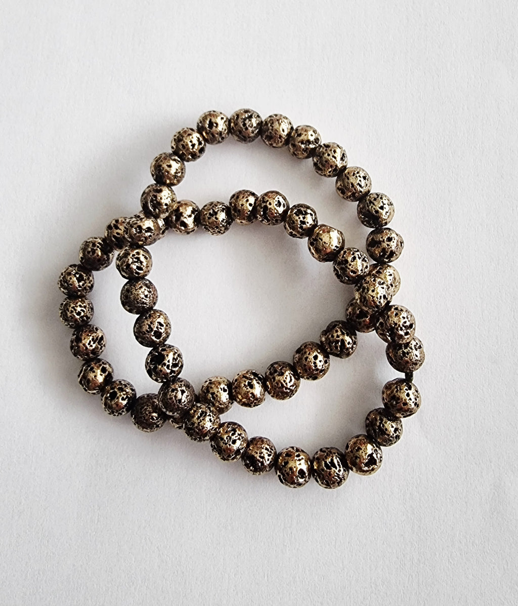 bracelet double tour "Volcan d'Or" https://www.b-tao.be/