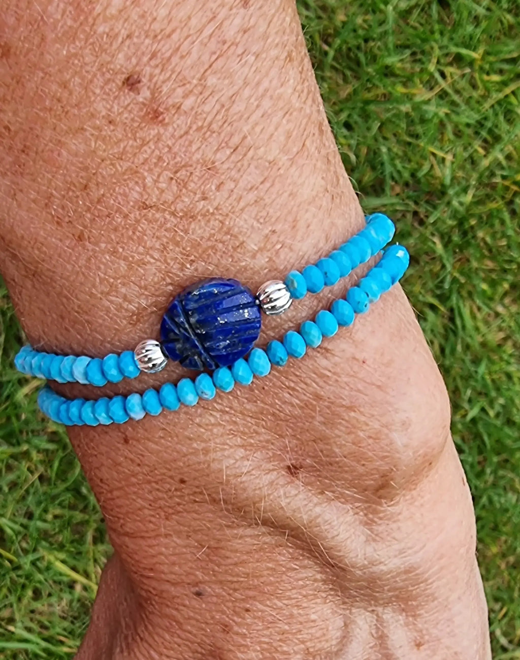 Bracelet Scarabée Bleu https://www.b-tao.be/