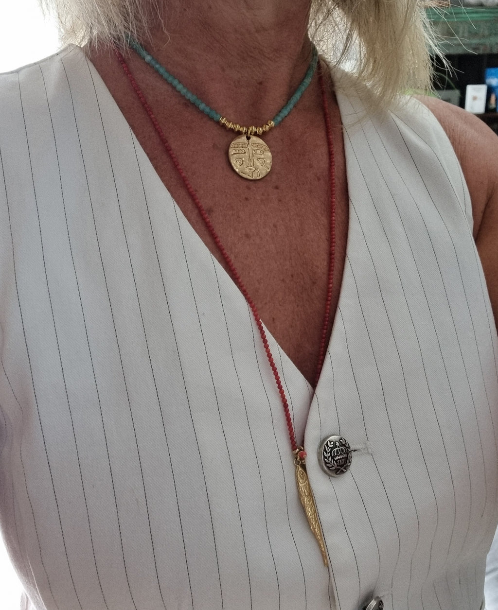 Collier Maya Turquoise Or Fin https://www.b-tao.be/