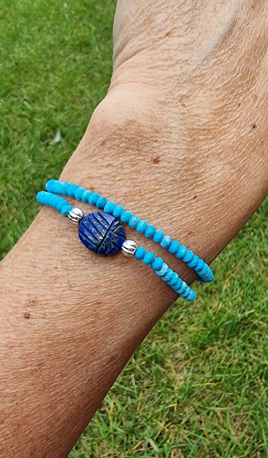 Bracelet Scarabée Bleu https://www.b-tao.be/